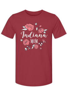 Indiana Hoosiers Womens Red Mom Short Sleeve T-Shirt