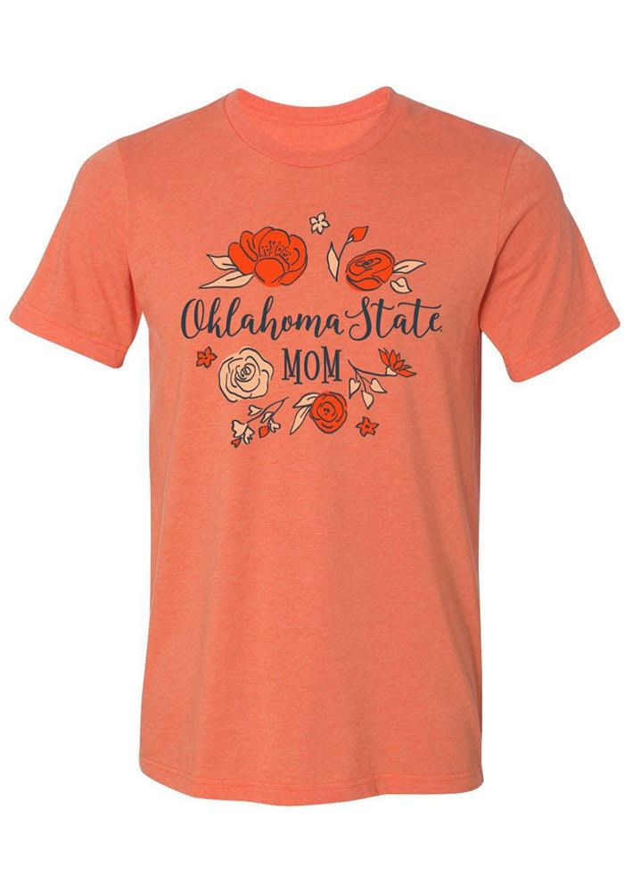 Oklahoma State Cowboys Womens Orange Mom Short Sleeve T-Shirt