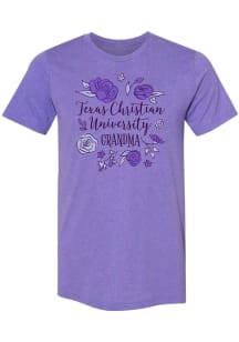 TCU Horned Frogs Womens Purple Grandma Short Sleeve T-Shirt
