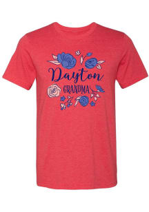 Dayton Flyers Womens Red Grandma Short Sleeve T-Shirt