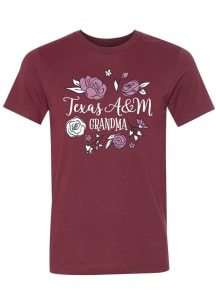 Texas A&amp;M Aggies Womens Cardinal Grandma Short Sleeve T-Shirt