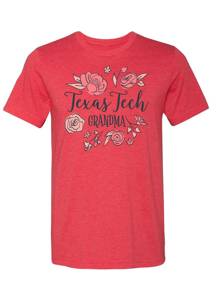 Texas Tech Red Raiders Womens Red Grandma Short Sleeve T-Shirt
