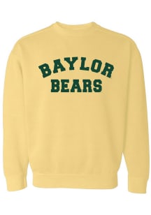 Baylor Bears Womens Yellow Classic Block Crew Sweatshirt