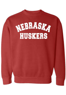 Womens Red Nebraska Cornhuskers Classic Crew Sweatshirt