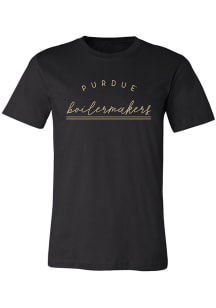 Purdue Boilermakers Josie Short Sleeve T-Shirt - Black
