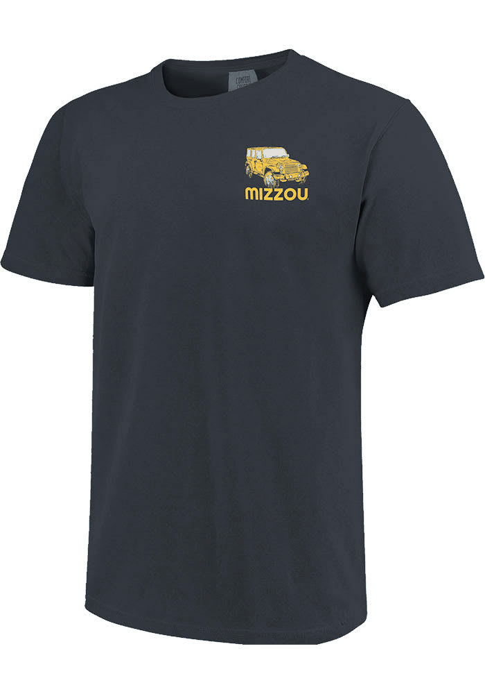 Missouri Tigers Grey Comfort Colors Jeep Short Sleeve T Shirt