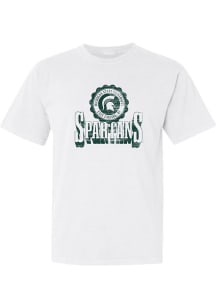 Michigan State Spartans Womens White Team Short Sleeve T-Shirt