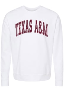 Texas A&amp;M Aggies Womens White Gameday Crew Sweatshirt