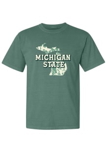 Michigan State Spartans Womens Green State Short Sleeve T-Shirt