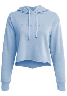 Kansas Jayhawks Womens Blue Abby Hooded Sweatshirt