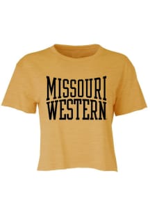 Missouri Western Griffons Womens Gold Jade Short Sleeve T-Shirt