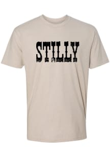 Stillwater Tan Stilly Wordmark Short Sleeve Fashion T Shirt