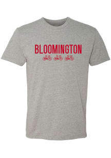 Bloomington Grey Bicycles Short Sleeve Fashion T Shirt