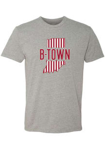 Bloomington Grey B-Town Pattern Infill Short Sleeve Fashion T Shirt