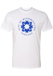 Bloomington White City Flag Short Sleeve Fashion T Shirt