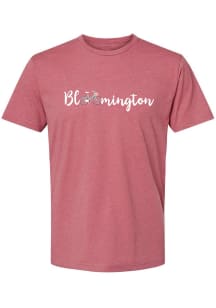 Bloomington Womens Pink Bicycles Short Sleeve T-Shirt