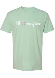 Bloomington Womens Green Bicycles Short Sleeve T-Shirt