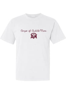 Texas A&amp;M Aggies Womens White Corp of Cadet Mom Short Sleeve T-Shirt