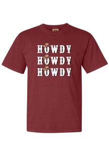 Texas A&amp;M Aggies Womens Maroon Howdy Short Sleeve T-Shirt