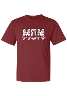 Texas A&amp;M Aggies Womens Maroon Block Mom Short Sleeve T-Shirt