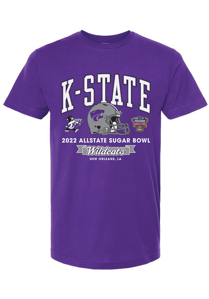 K-State Wildcats Purple 2022 Sugar Bowl Bound Short Sleeve T Shirt