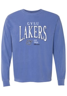 Grand Valley State Lakers Womens Blue Mascot LS Tee