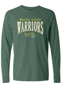 Wayne State Warriors Womens  Mascot LS Tee