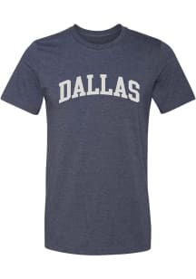Dallas Ft Worth Navy Blue Arch Wordmark Short Sleeve Fashion T Shirt