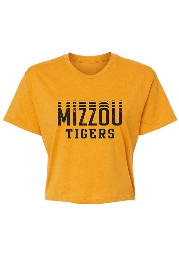 Missouri Tigers Womens Gold Tatum Short Sleeve T-Shirt