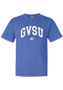 Grand Valley State Lakers Womens Blue Script Short Sleeve T-Shirt