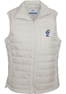 Summit Sportswear Kansas Jayhawks Womens White Madalyn Vest