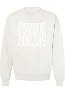 Purdue Boilermakers Womens Natural Madison Crew Sweatshirt