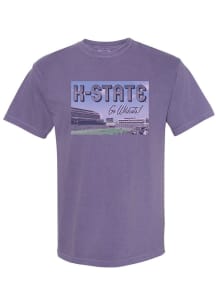 K-State Wildcats Womens Purple Snapshot Short Sleeve T-Shirt