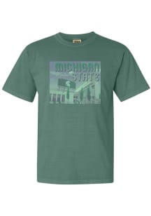 Michigan State Spartans Womens Green Snapshot Short Sleeve T-Shirt