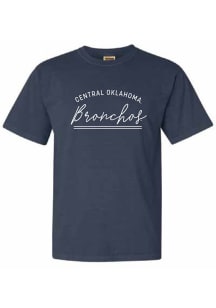 Central Oklahoma Bronchos Womens Navy Blue Jackie Short Sleeve T-Shirt
