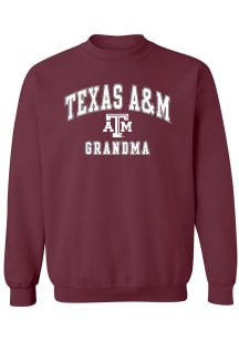 Texas A&amp;M Aggies Womens Maroon Grandma Crew Sweatshirt