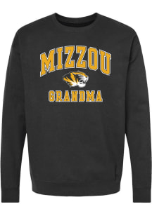Missouri Tigers Womens Black Grandma Crew Sweatshirt