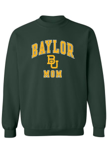 Baylor Bears Womens Green Mom Crew Sweatshirt