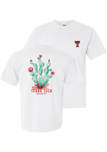 Texas Tech Red Raiders Womens White Cactus Short Sleeve T-Shirt