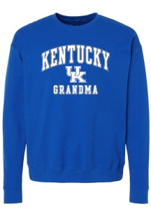 Kentucky Wildcats Womens Blue Grandma Crew Sweatshirt