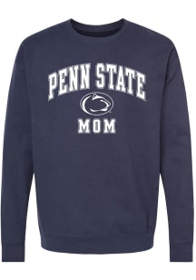Womens Navy Blue Penn State Nittany Lions Mom Crew Sweatshirt