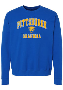 Pitt Panthers Womens Blue Grandma Crew Sweatshirt