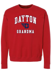 Dayton Flyers Womens Red Grandma Crew Sweatshirt