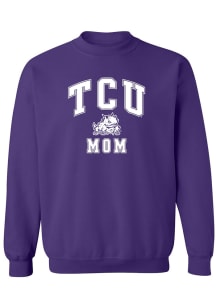 TCU Horned Frogs Womens Purple Mom Crew Sweatshirt