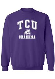 TCU Horned Frogs Womens Purple Grandma Crew Sweatshirt