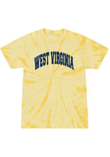 West Virginia Mountaineers Womens Yellow Quinn Short Sleeve T-Shirt