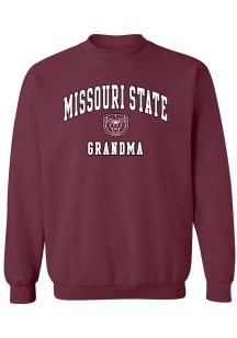 Missouri State Bears Womens Maroon Grandma Crew Sweatshirt