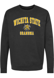 Wichita State Shockers Womens Black Grandma Crew Sweatshirt