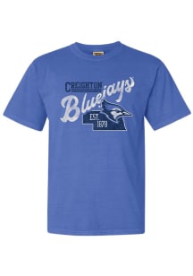 Creighton Bluejays Womens Blue Jackie Short Sleeve T-Shirt