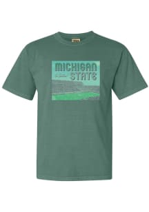 Michigan State Spartans Womens Green Snapshot Short Sleeve T-Shirt